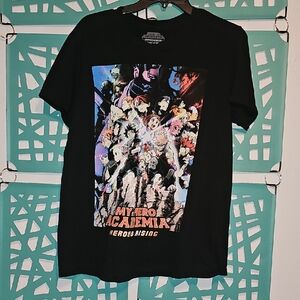 My Hero Academia Black Graphic Tee Size M